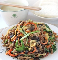 五彩木须肉