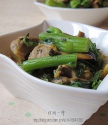 蚌肉烧菜苔
