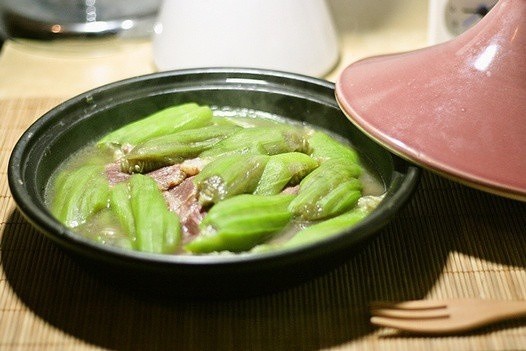 牛肉培根丝瓜煲