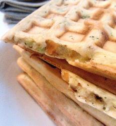 三文鱼 waffle