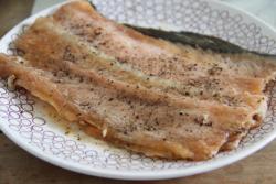 微波炉三文鱼骨