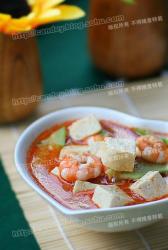 豆腐虾红汤
