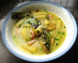 竹荪昂棘鱼汤