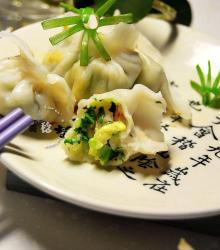 青菜香菇鲜虾饺