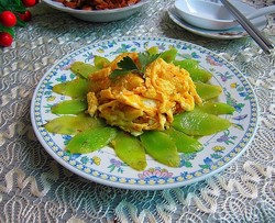 蛋炒莴笋