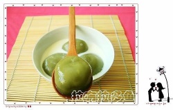 抹茶红豆圆子