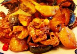 香菇鸡肉炖土豆