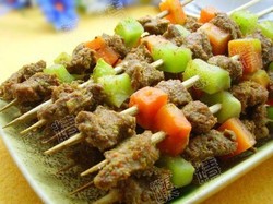 三色烤肉串