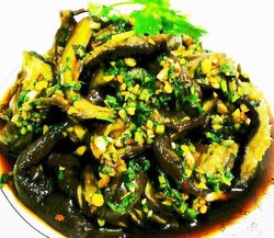 手撕蒜蓉茄