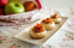 Sun-dried Tomato Stuffed Mushrooms