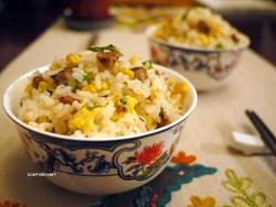 肉圆碎蛋炒饭