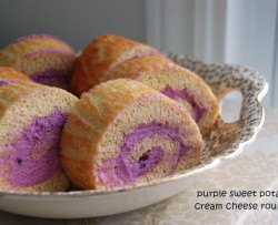 紫薯奶油奶酪蛋糕卷