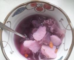 紫薯山药银耳枸杞甜蜜汤