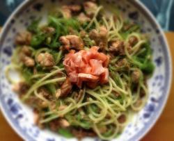 快手三文鱼炒意面 Salmon Pasta