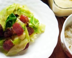 椰菜炒臘腸