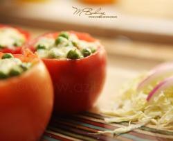 西红柿焗青豌豆