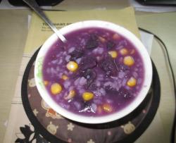 寝室小厨之紫薯玉米粥