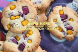 紫薯南瓜酥饼