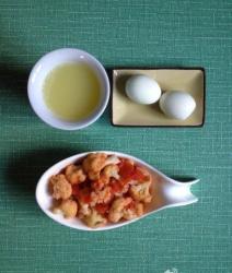 减脂增肌早餐-130829-番茄菜花,水煮蛋,玉米汁