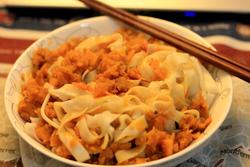 南瓜肉酱面