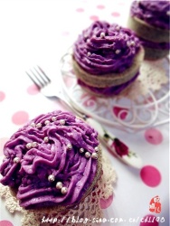 紫薯戚风小蛋糕