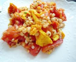 番茄鸡蛋烩薏米饭