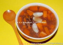紫米鲜百合木瓜甜汤