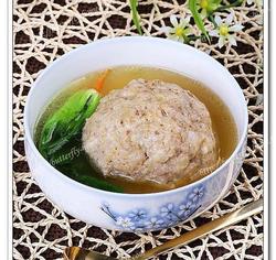 鸡汤虾仁狮子头