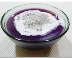 紫薯蓉椰汁西米露