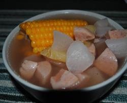 玉米萝卜火腿汤