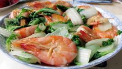 小白菜燜大虾