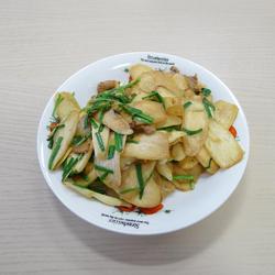 茭白炒肉片