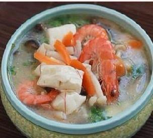 鲜虾菌汤