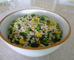 玉米栗子菜饭