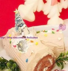 圣诞树根蛋糕