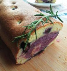 蓝莓紫薯蛋糕卷