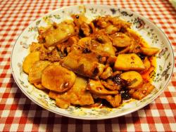 豆豉酱蘑菇炒肉