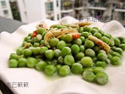 虾米烩青豆