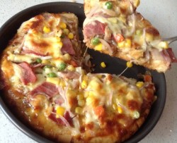 玉米培根披萨