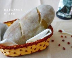 抹茶蜜豆乡村面包