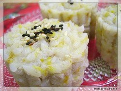 香芋肉松饭团
