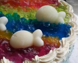 做给张晨辉的彩虹果冻蛋糕
