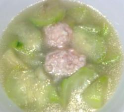丝瓜肉团汤