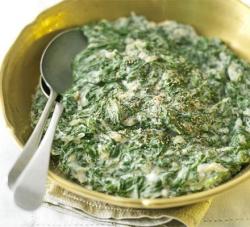 奶油菠菜creamed spinach