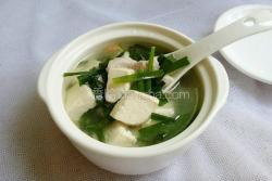 韭菜豆腐汤