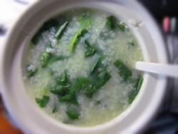 纯色菠菜粥