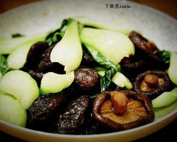 上海青爆炒香菇