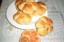 橙香豆沙面包