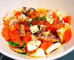 Ensalada da Tomato y Pulpo 番茄章鱼沙拉