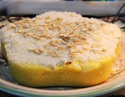蒸玉米豆沙蛋糕